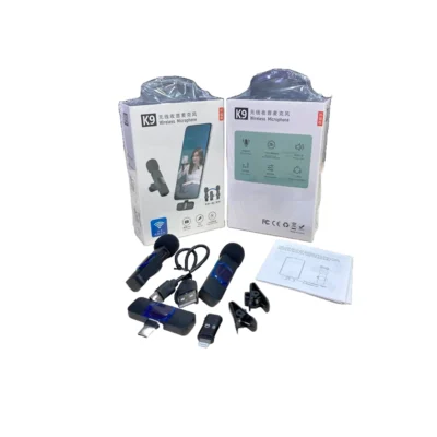 میکروفن یقه ای بی سیم مدل K9 Dual Type-C بسته 2 عددی